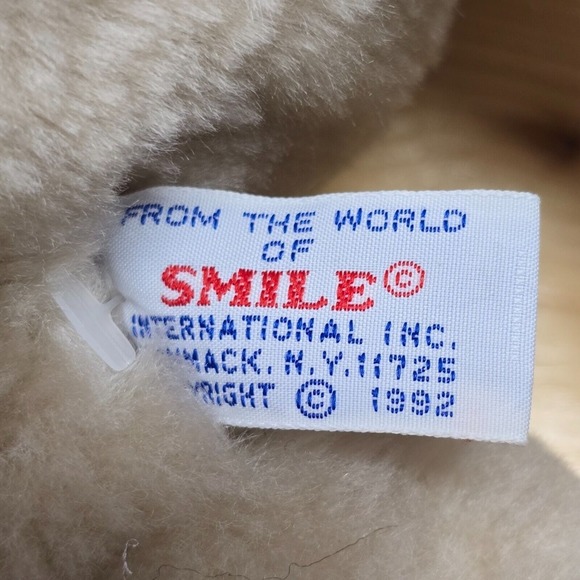 World of Smile Dog Plush Brown Stuffed Animal 1992 Toy Classic Style - Picture 7 of 10